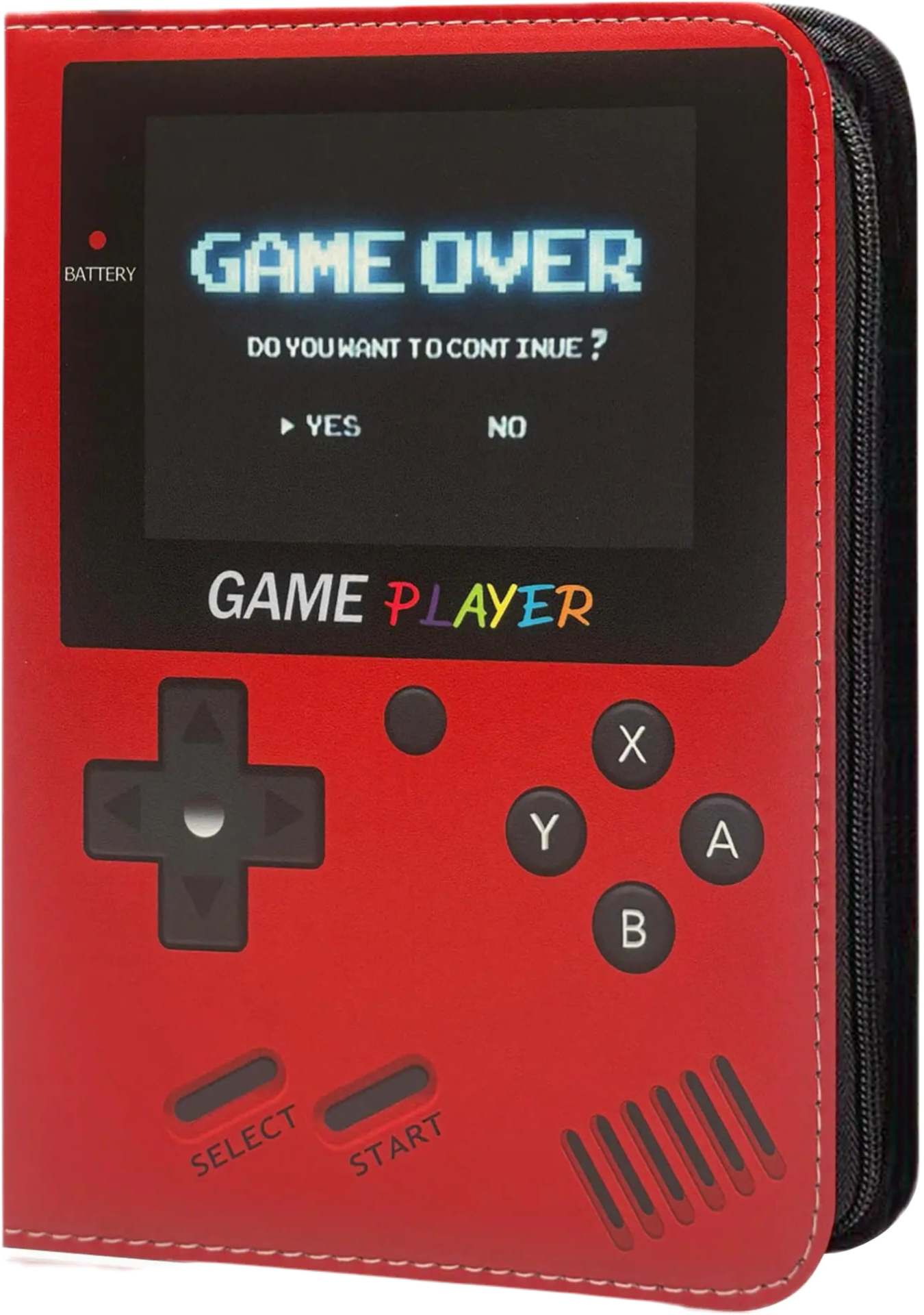 Pokémon Card Binder – 4-Pocket, Holds 400+ Cards w/ 100 Extra Sleeves (Red)