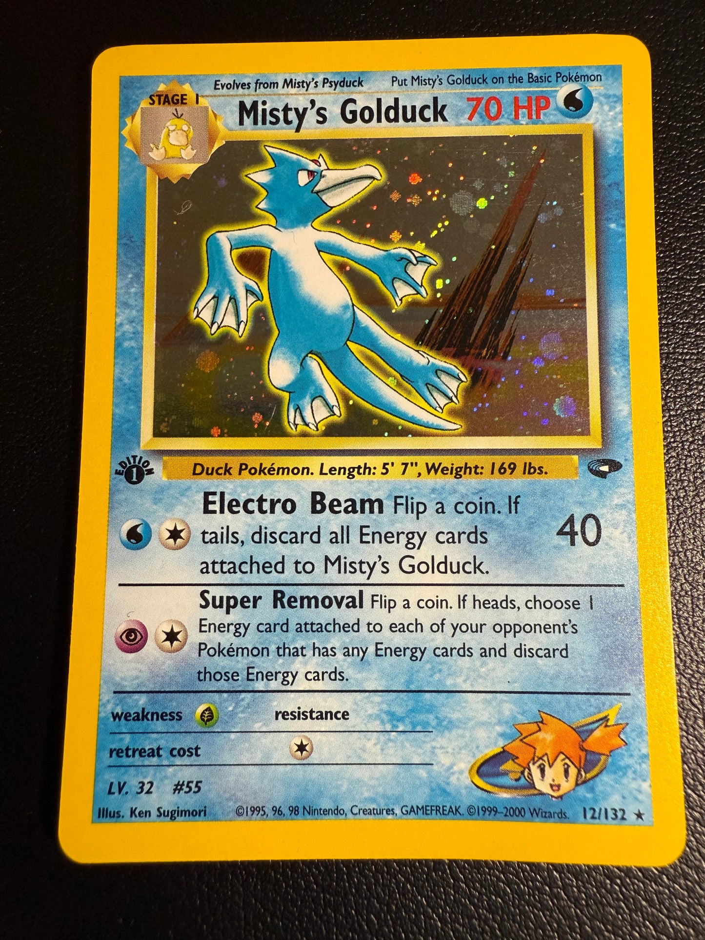 🌊 Misty’s Golduck – Gym Challenge (1st Edition)