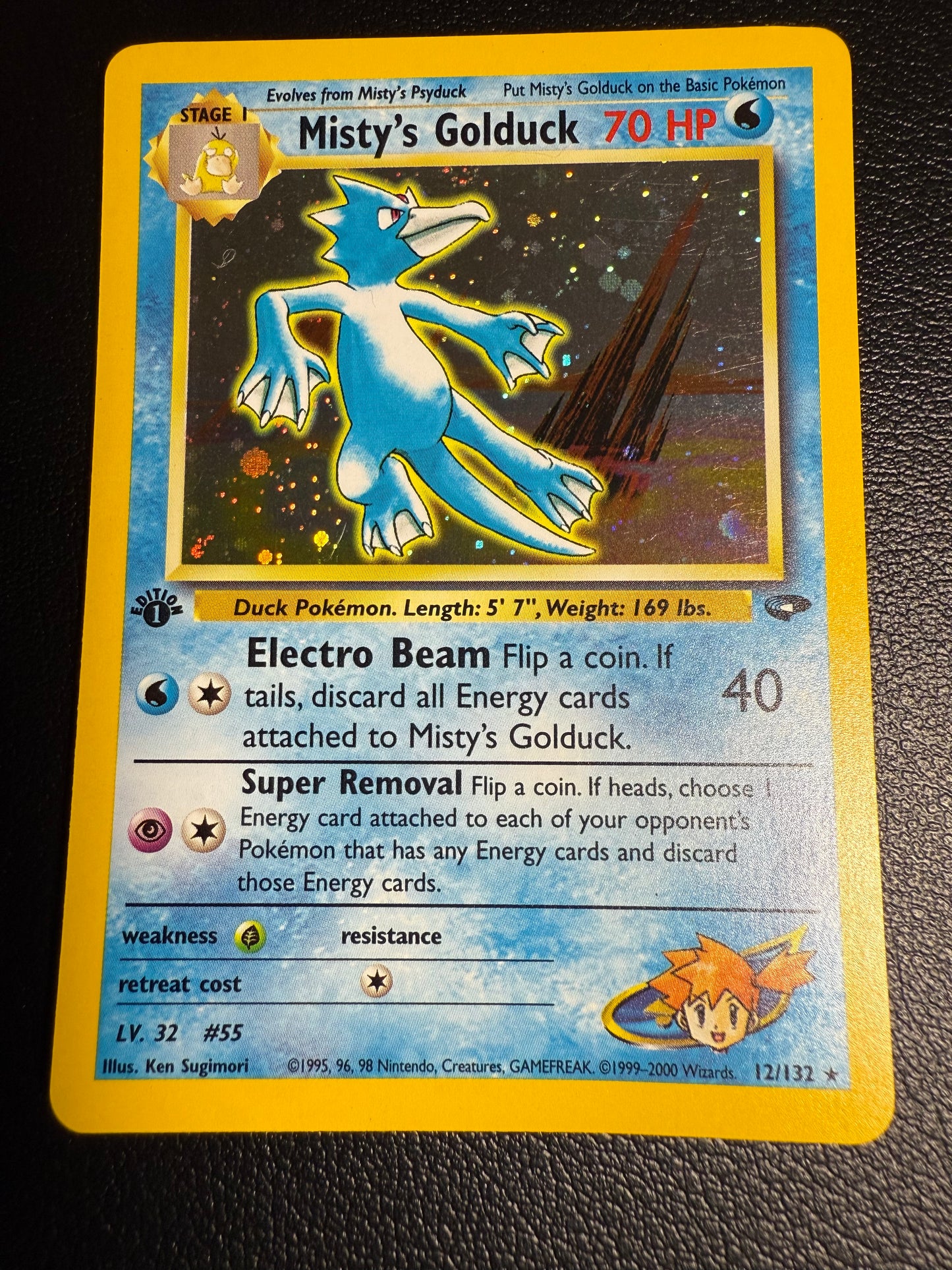 🌊 Misty’s Golduck – Gym Challenge (1st Edition)
