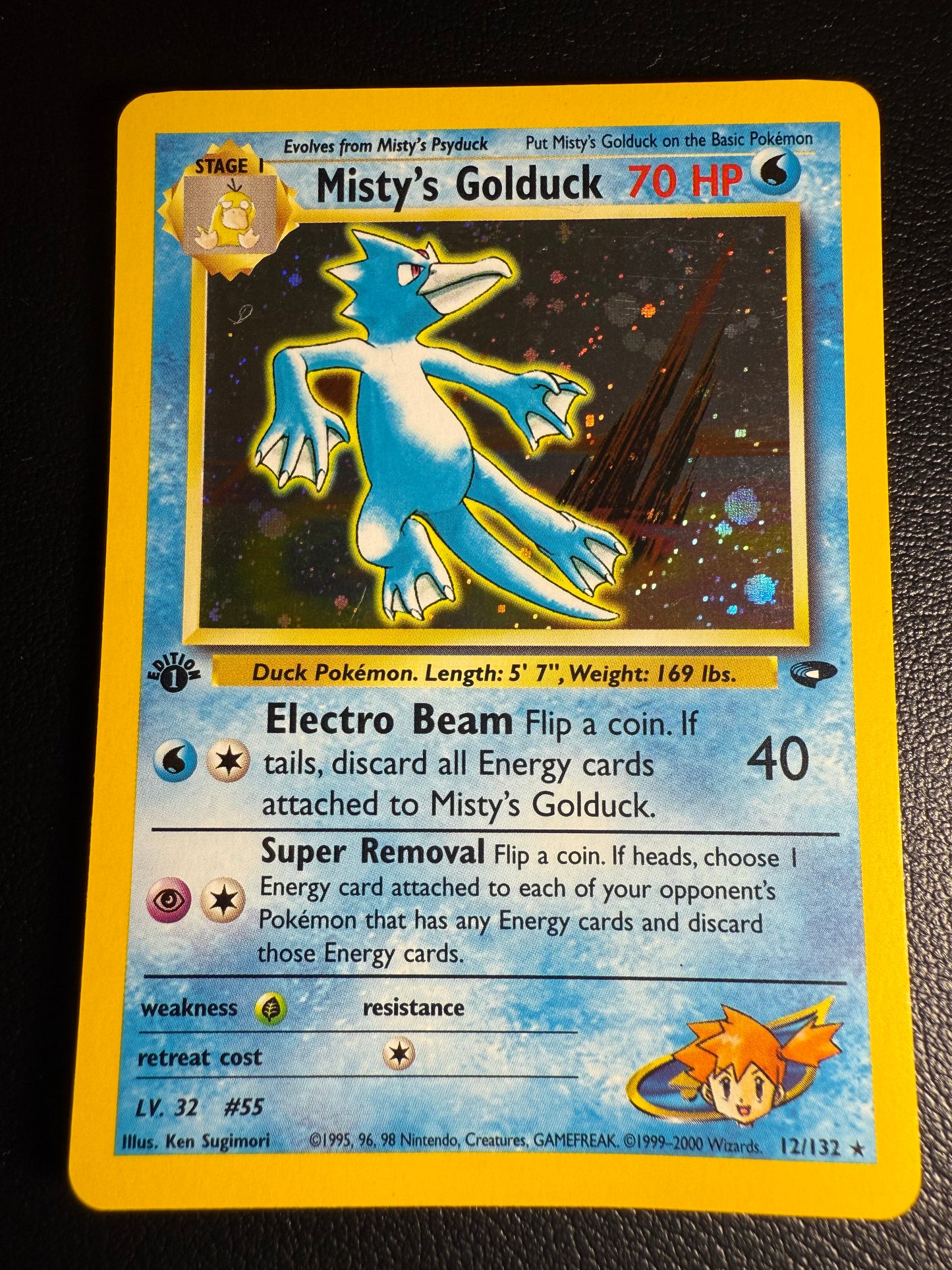 🌊 Misty’s Golduck – Gym Challenge (1st Edition)