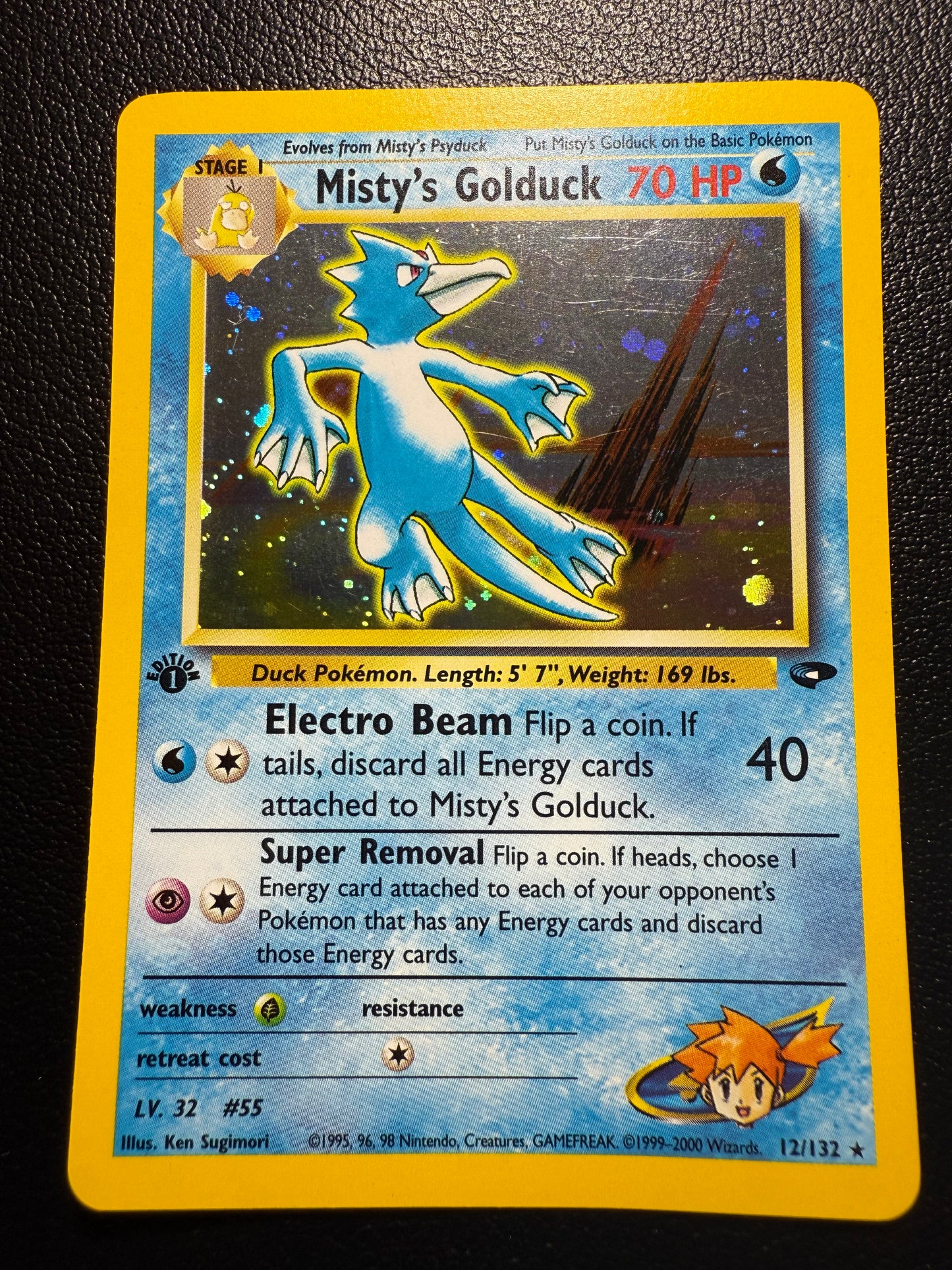 🌊 Misty’s Golduck – Gym Challenge (1st Edition)