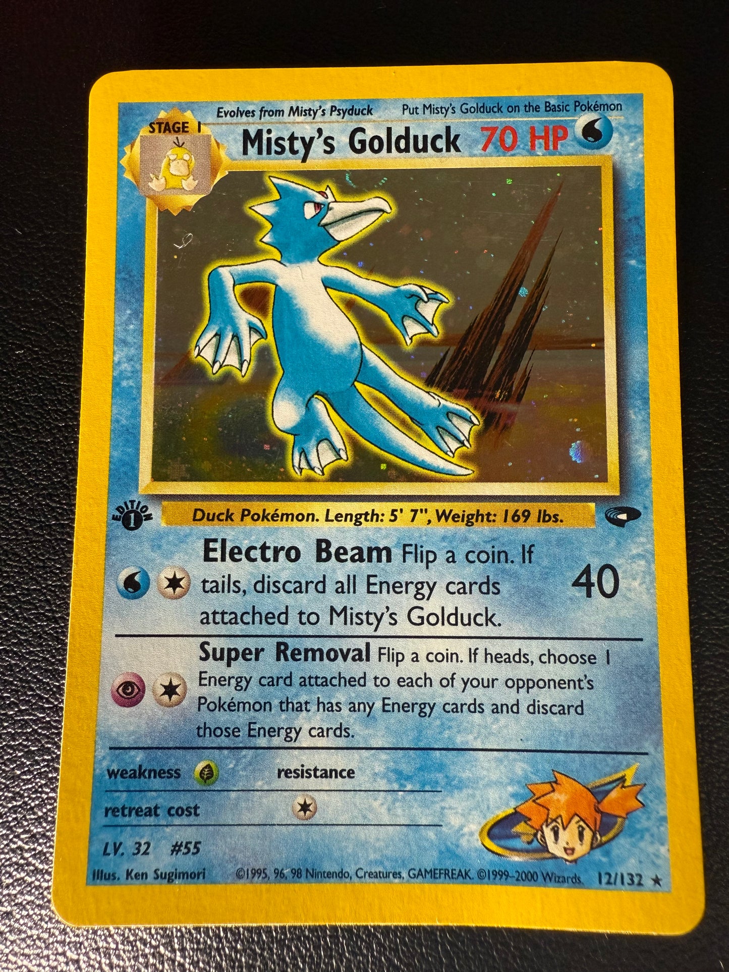 🌊 Misty’s Golduck – Gym Challenge (1st Edition)