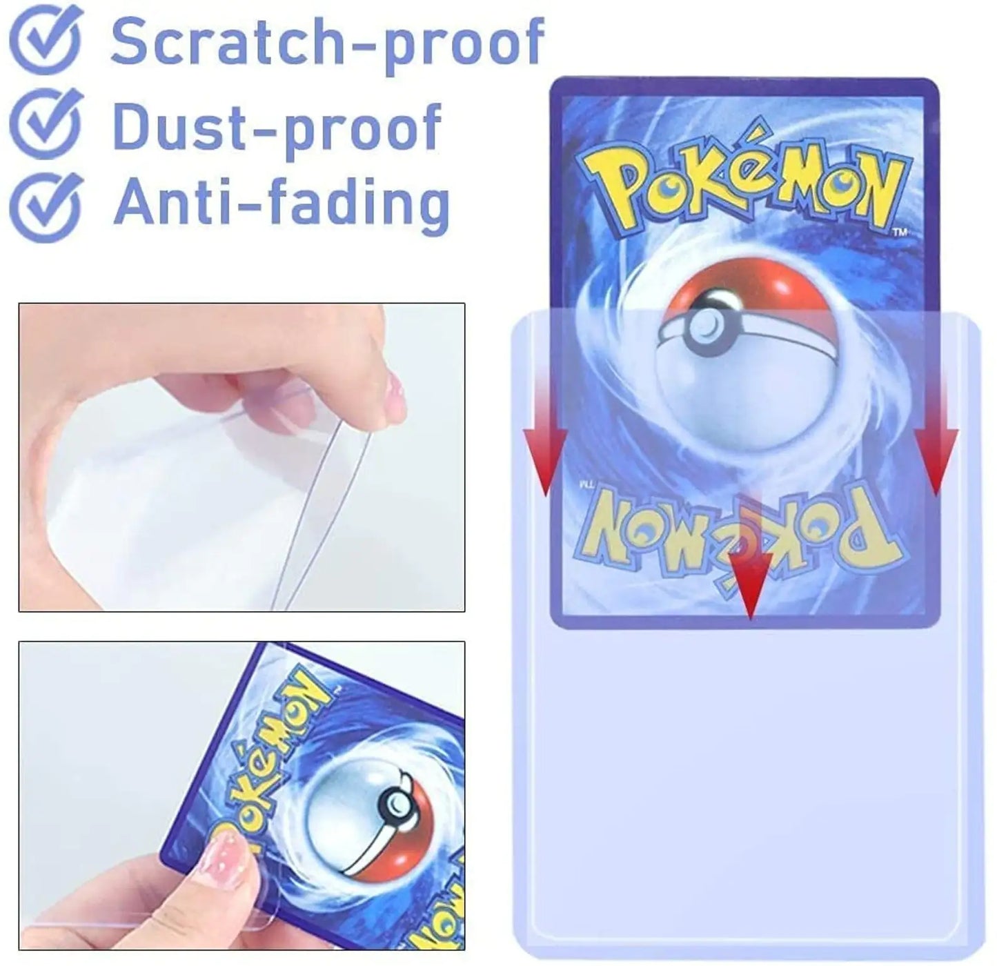 Toploaders & Sleeves Bundle – 50ct or 100ct (Pokémon, MTG, Sports Cards)