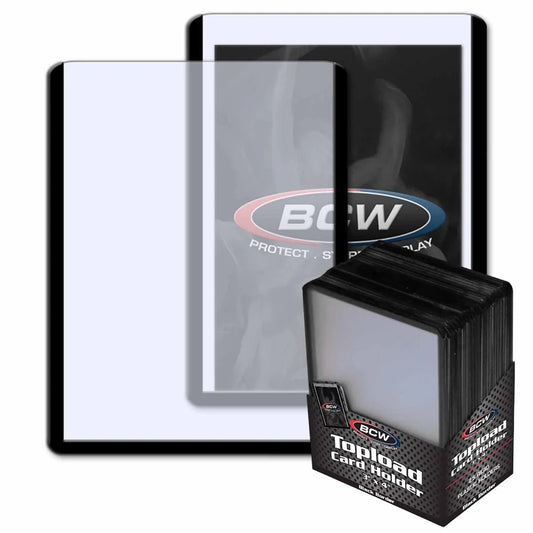 3x4 Topload Permium Card Holder, Black Border-0