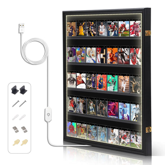 BrightShow 35 Graded Card LED Display Case