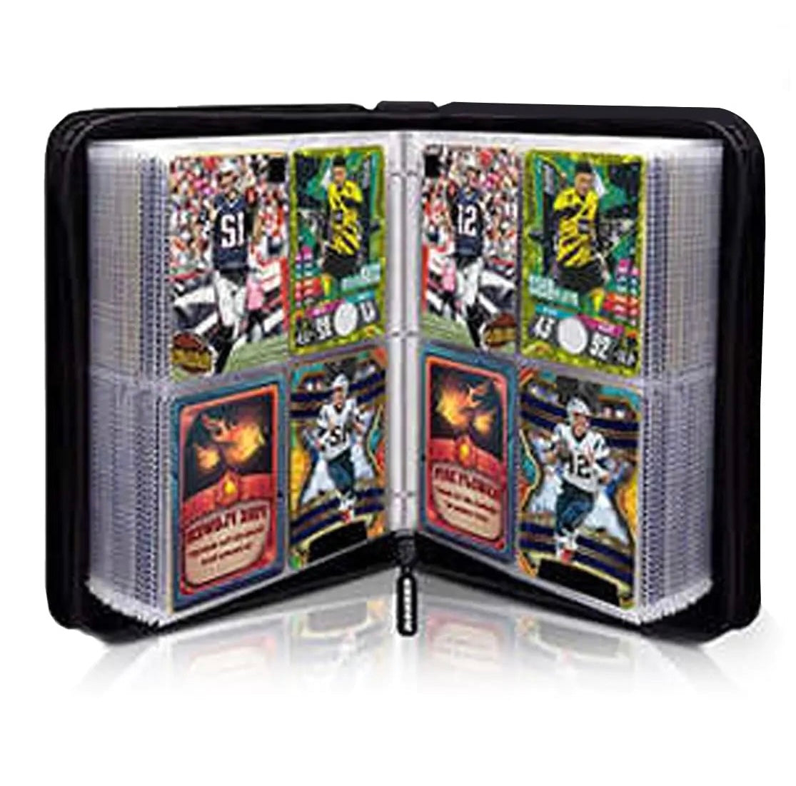 Pokémon Card Binder – 4-Pocket, Holds 400+ Cards w/ 100 Extra Sleeves (Red)