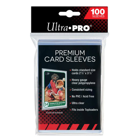 Ultra Pro Premium Clear Card Sleeves – 100ct (Standard Size)