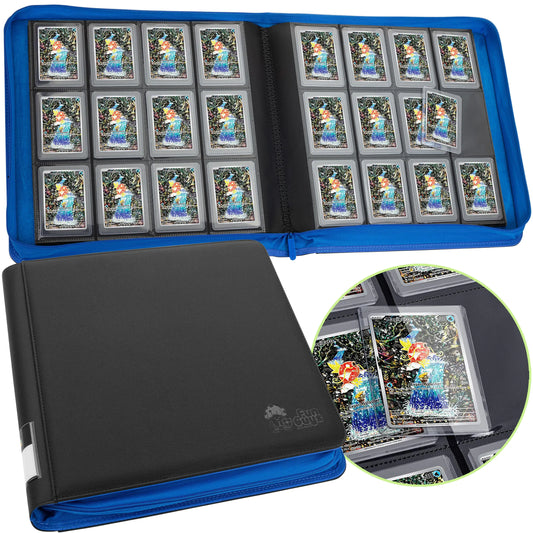 12-Pocket Toploader Binder – Holds 384 Cards (FunGuys Trading Card Storage)
